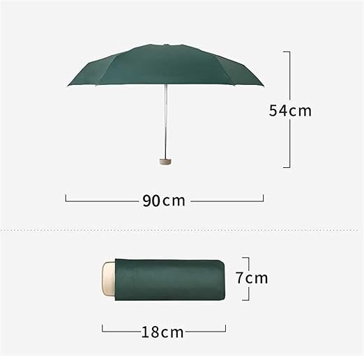 ☔ Sombrilla Portátil Mini - 5 Pliegues | Ultraligera y Protección UV ☀️