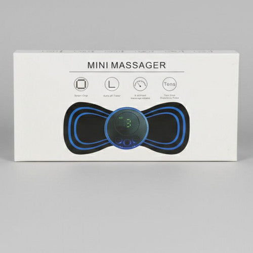 ✨ Mini Masajeador Eléctrico Portátil TENS Corporal con Pantalla LED y 8 Modos ✨