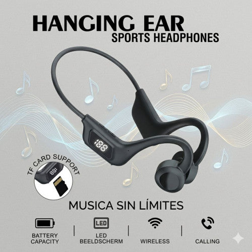 Audífonos Deportivos Inalámbricos De Conducción Ósea Con Pantalla LED 🎧🏃♂️✨