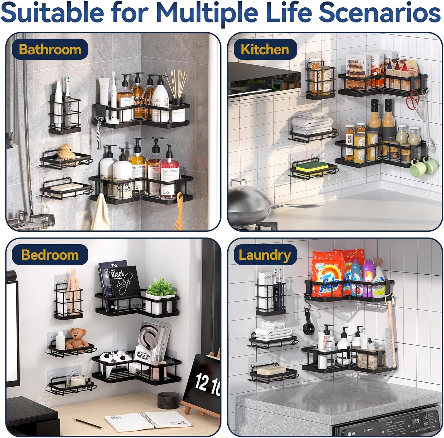 Organizador de Ducha Esquinero 5 en 1