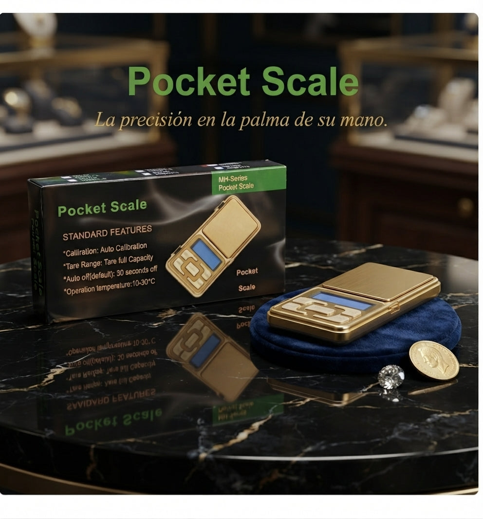 ⚖️📏 Báscula Digital De Bolsillo Alta Precisión 0.01g Serie MH Compacta 💎✨