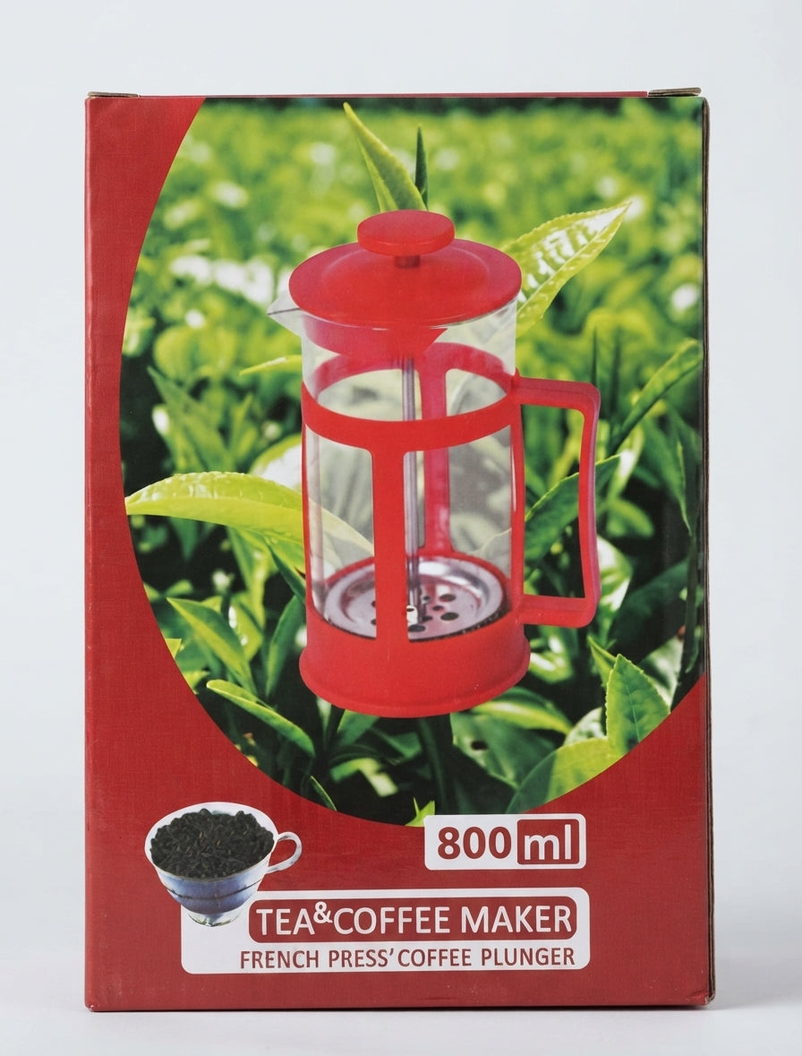 ✨ Cafetera Francesa / Tetera de Vidrio de 800 ml☕🌿