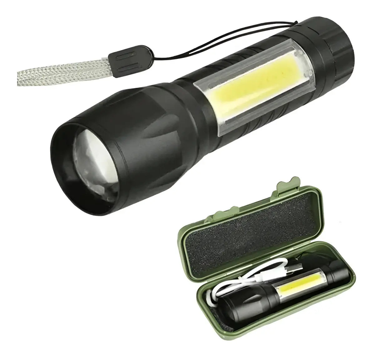 Mini Linterna Tactica Recargable