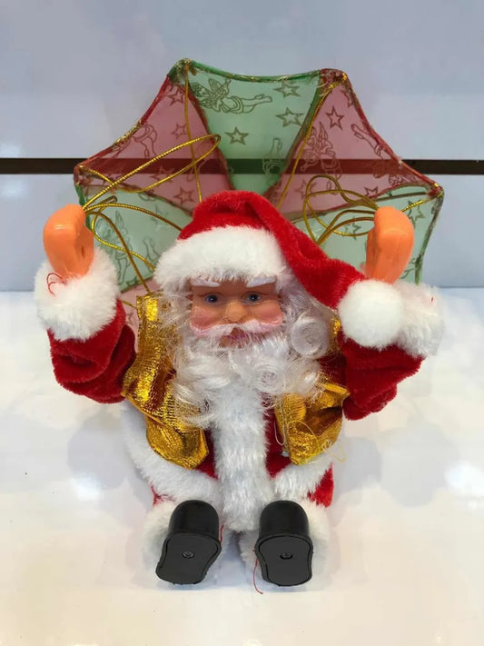 Adorno Navideño: Papá Noel en Paracaídas