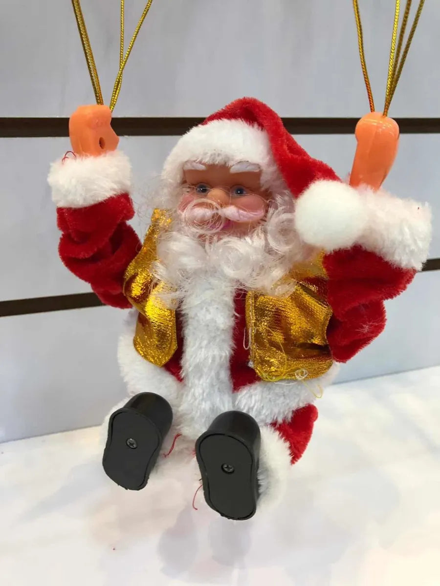 Adorno Navideño: Papá Noel en Paracaídas