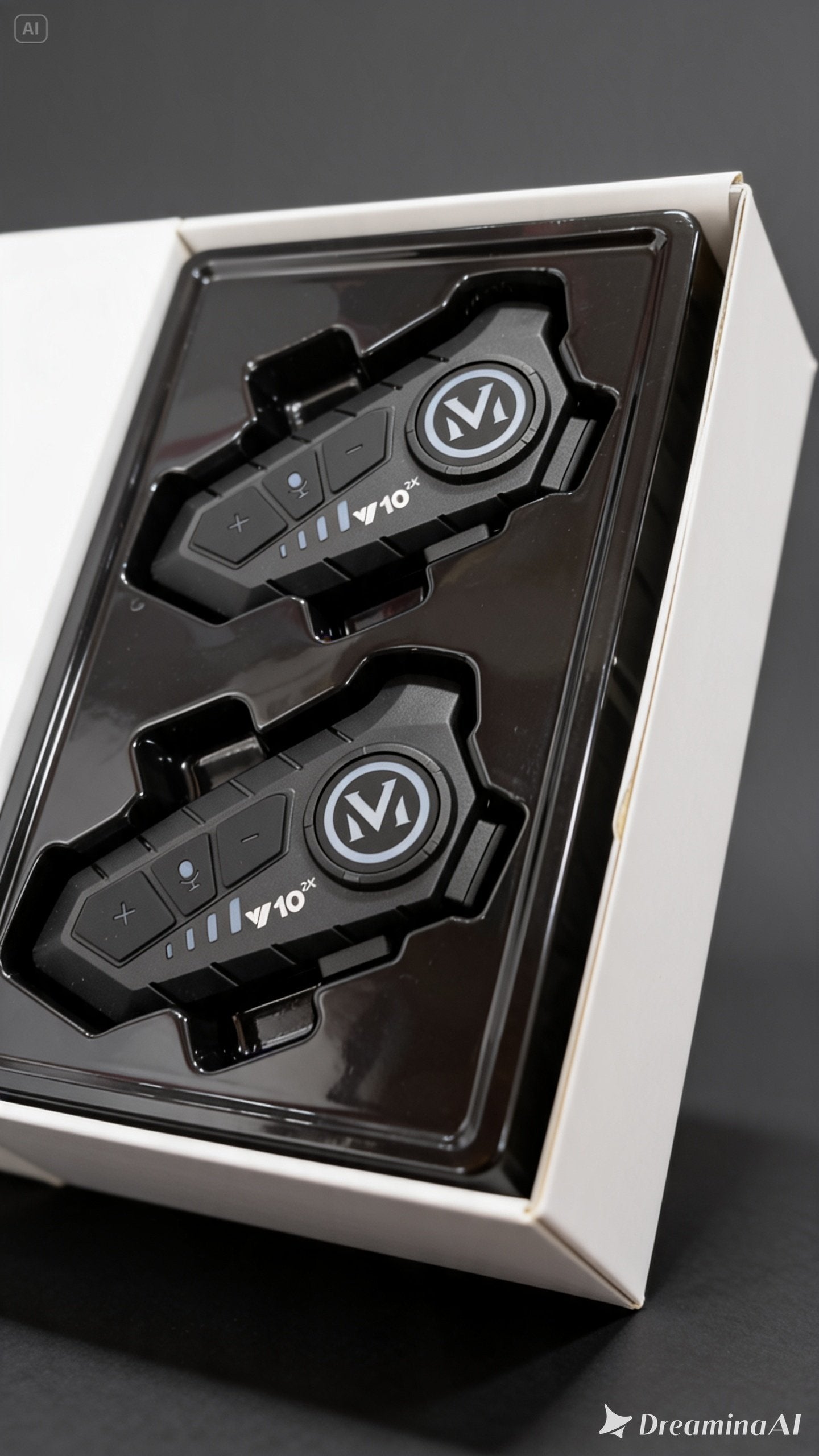 Intercomunicador Manos Libres Inalámbrico Casco Moto V10 Bluetooth - Par x 2 Unidades