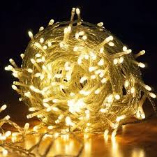Guirnalda de Luces LED Decorativas / Serie Navideña de Luz Cálida con Cable Transparente 💡