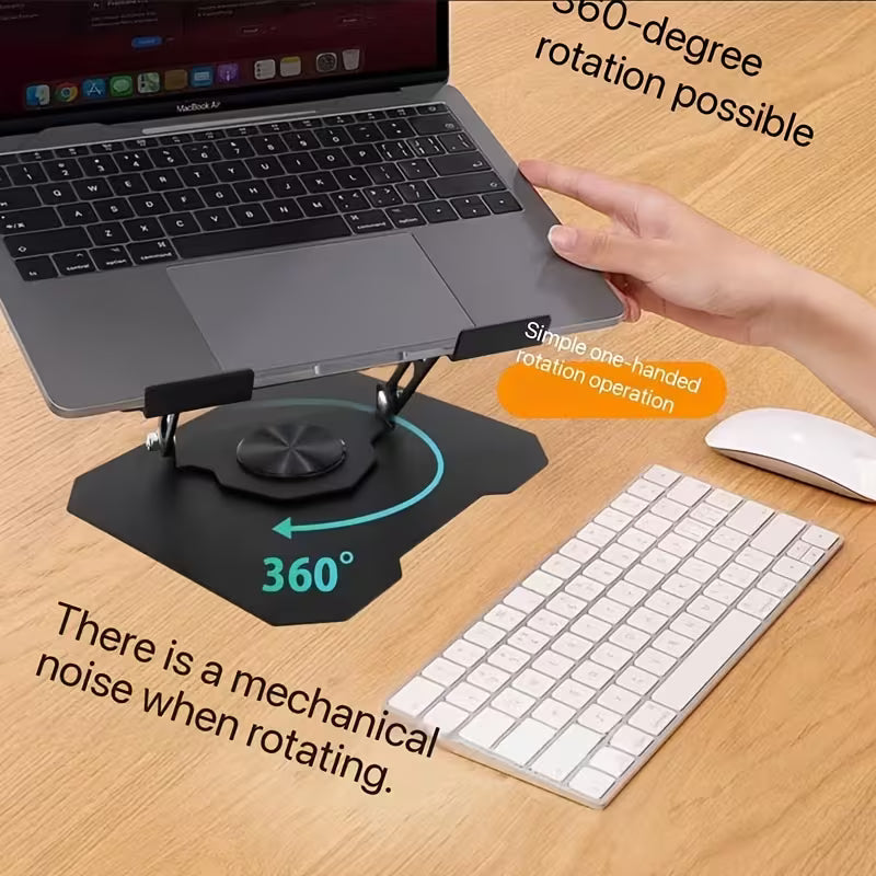 💻 Soporte Premium Giratorio 360° para Laptop | Aluminio Reforzado y Ajuste Ergonómico ✨