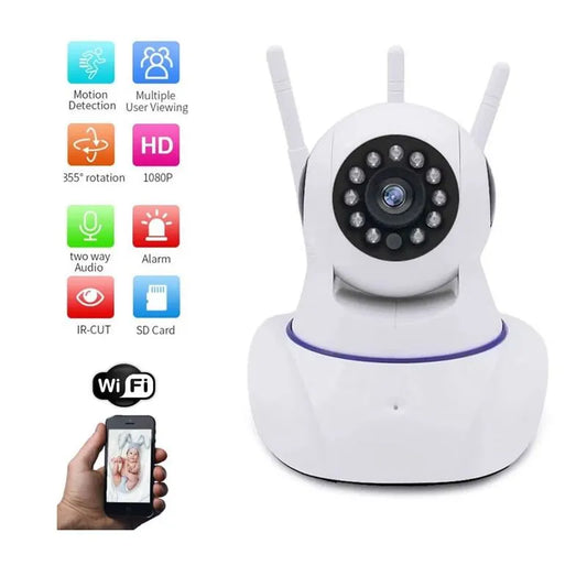 Cámara de Seguridad WiFi Inteligente de 3 Antenas