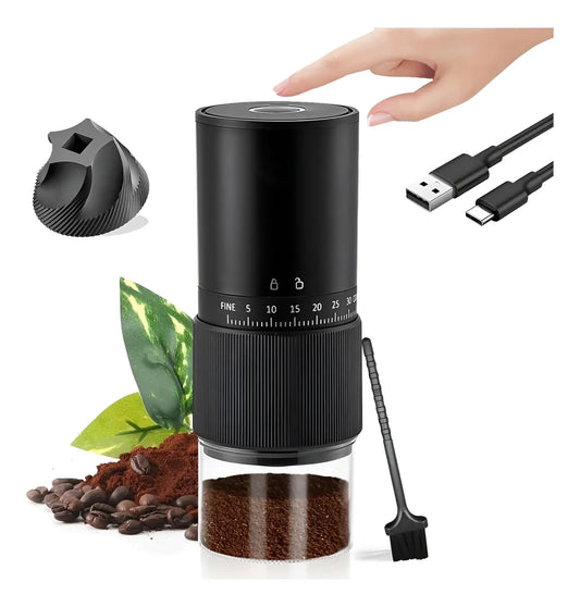 ☕ Molino de Café Eléctrico Portátil Pobugy – Molienda Perfecta en Cualquier Lugar ✨