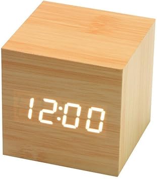 ⏰ Reloj Despertador Digital Onerbuy: Estilo Nórdico y Tecnología Inteligente 🪵