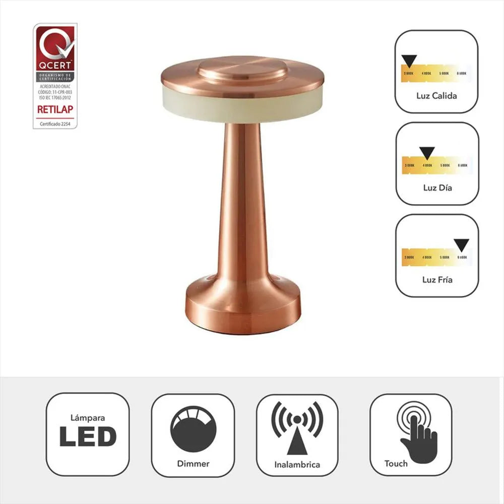 🌟 Lámpara de Mesa LED Premium: Elegancia Inalámbrica y Control Táctil 🌟
