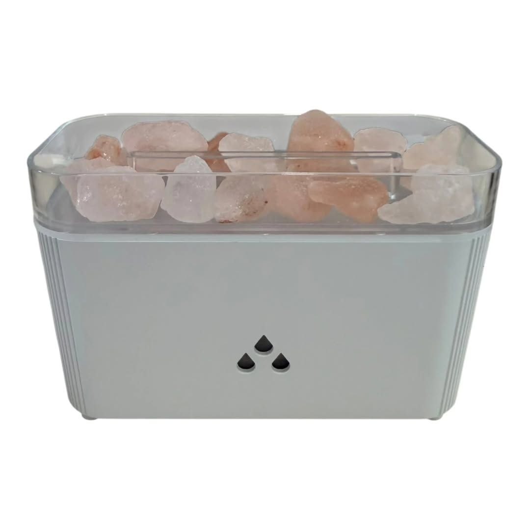 💧 Humidificador Gotas de Lluvia y Lámpara de Sal del Himalaya ✨