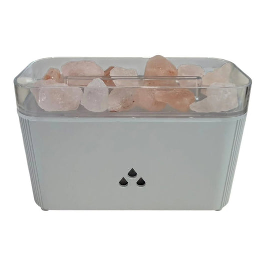 💧 Humidificador Gotas de Lluvia y Lámpara de Sal del Himalaya ✨