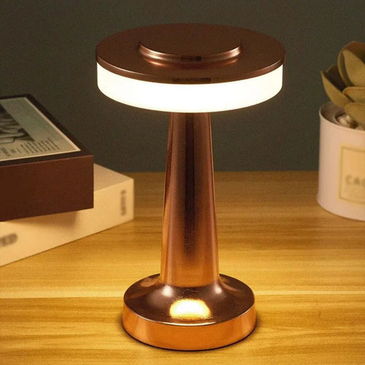 🌟 Lámpara de Mesa LED Premium: Elegancia Inalámbrica y Control Táctil 🌟