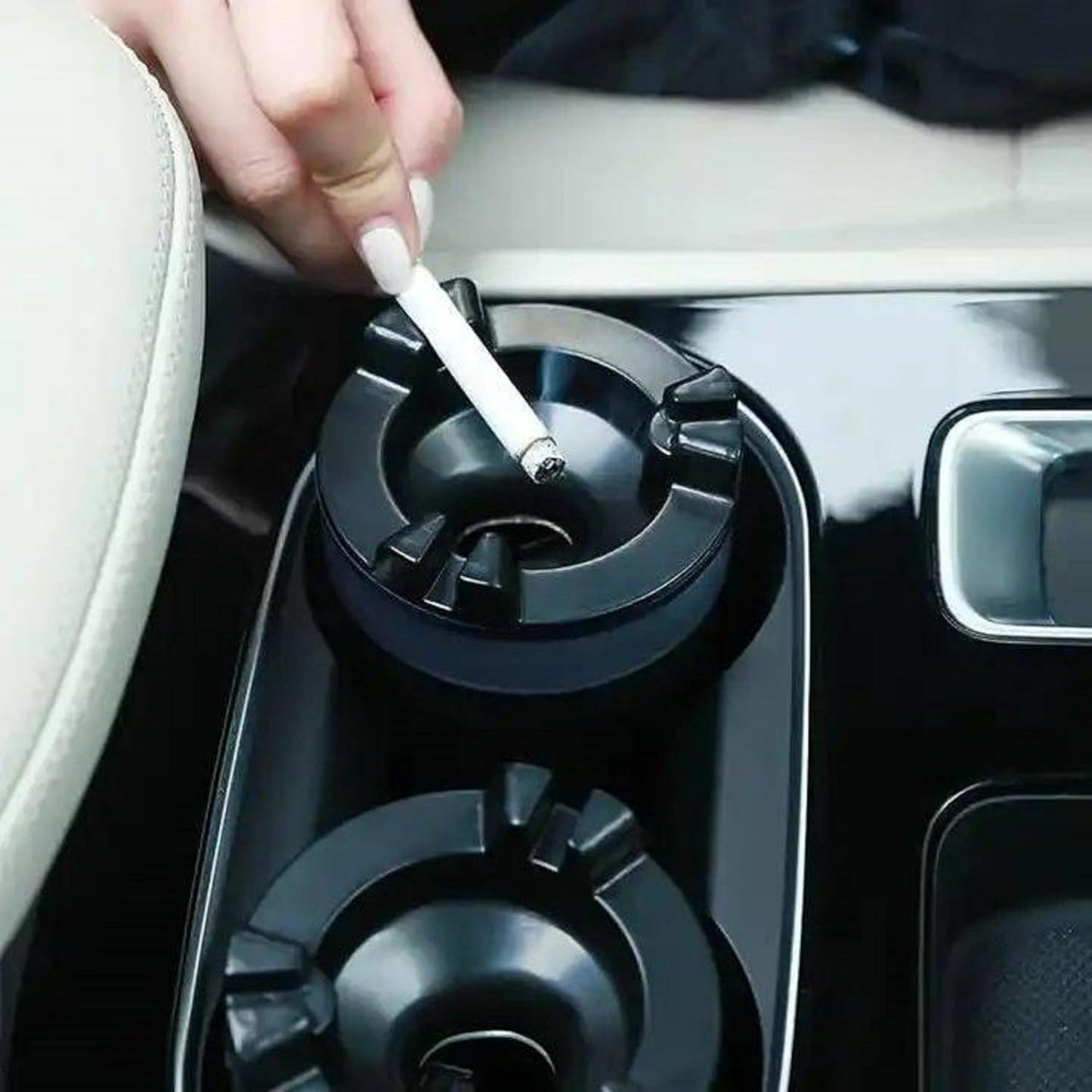 🚗 Cenicero para Auto con Tanque de Agua: ¡Extinción Instantánea y Cero Olores! 🚭