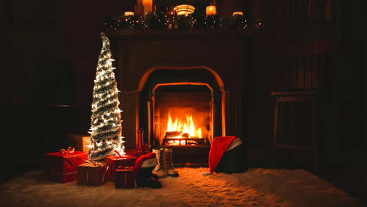 Árbol de Navidad Plegable con Luces LED Integradas