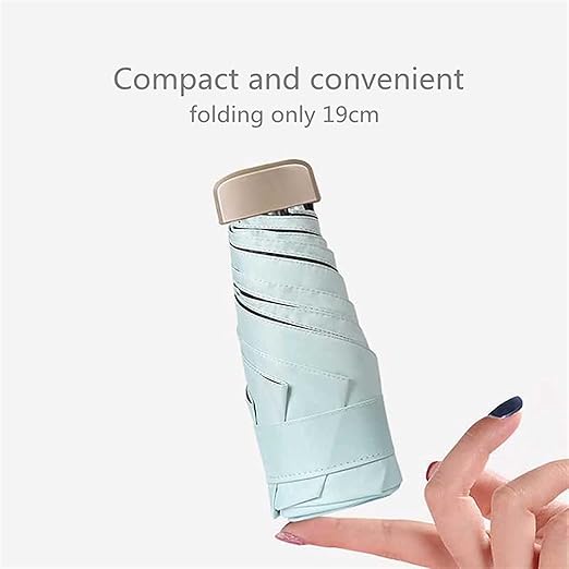 ☔ Sombrilla Portátil Mini - 5 Pliegues | Ultraligera y Protección UV ☀️