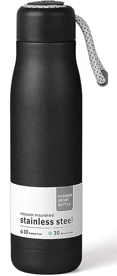 🥤 Termo Deportivo 500ml Acero Inoxidable | Con Cuerda de Transporte 🏃♂️💨