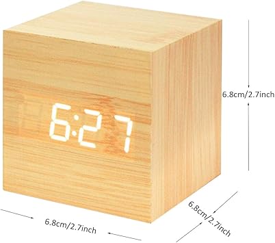 ⏰ Reloj Despertador Digital Onerbuy: Estilo Nórdico y Tecnología Inteligente 🪵