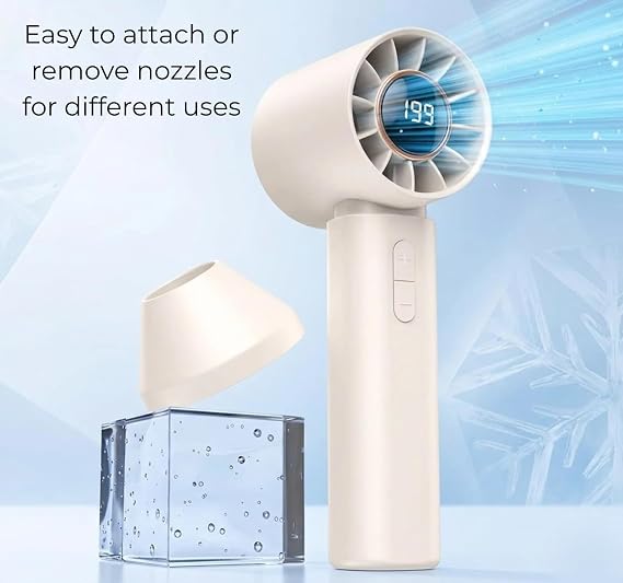 🌪️Ventilador Portátil Turbo T12 - Refrescamiento Ultrarrápido; Control Digital ❄️