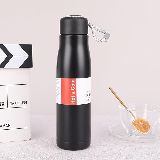 🥤 Termo Deportivo 500ml Acero Inoxidable | Con Cuerda de Transporte 🏃♂️💨