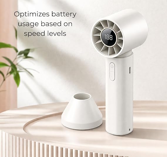 🌪️Ventilador Portátil Turbo T12 - Refrescamiento Ultrarrápido; Control Digital ❄️