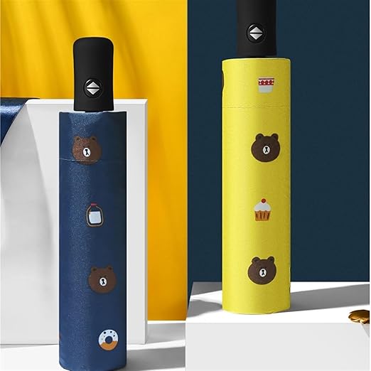 🐻 Sombrilla Automática Premium "Oso" | Diseño Personalizado &amp; Ultra Resistente ☔