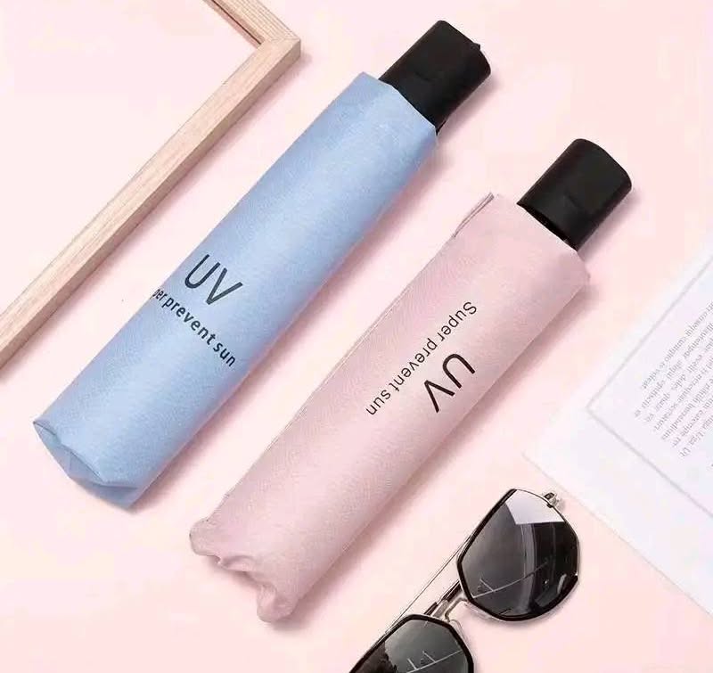 ☂️ Sombrilla Plegable Manual con Protección UV y Diseño Liso ✨