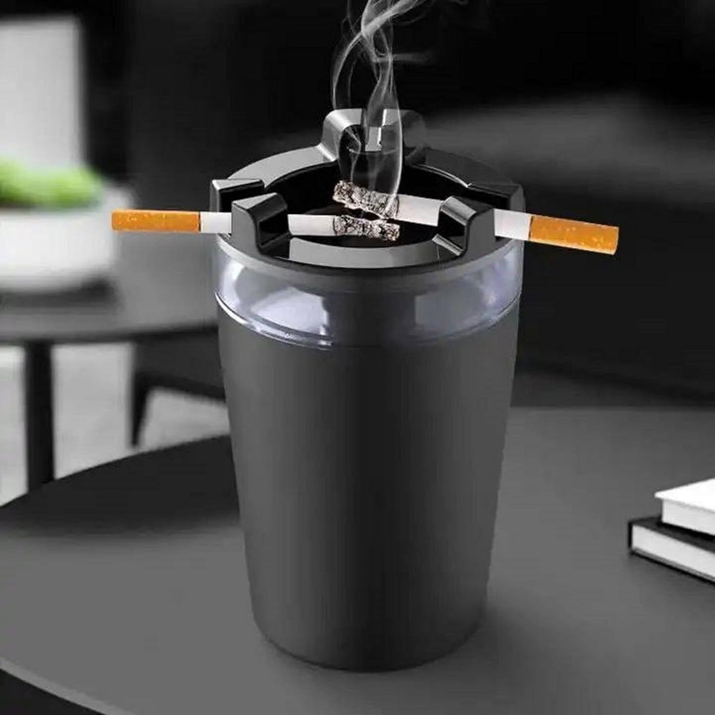 🚗 Cenicero para Auto con Tanque de Agua: ¡Extinción Instantánea y Cero Olores! 🚭
