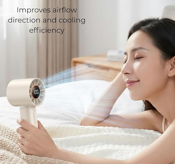 🌪️Ventilador Portátil Turbo T12 - Refrescamiento Ultrarrápido; Control Digital ❄️