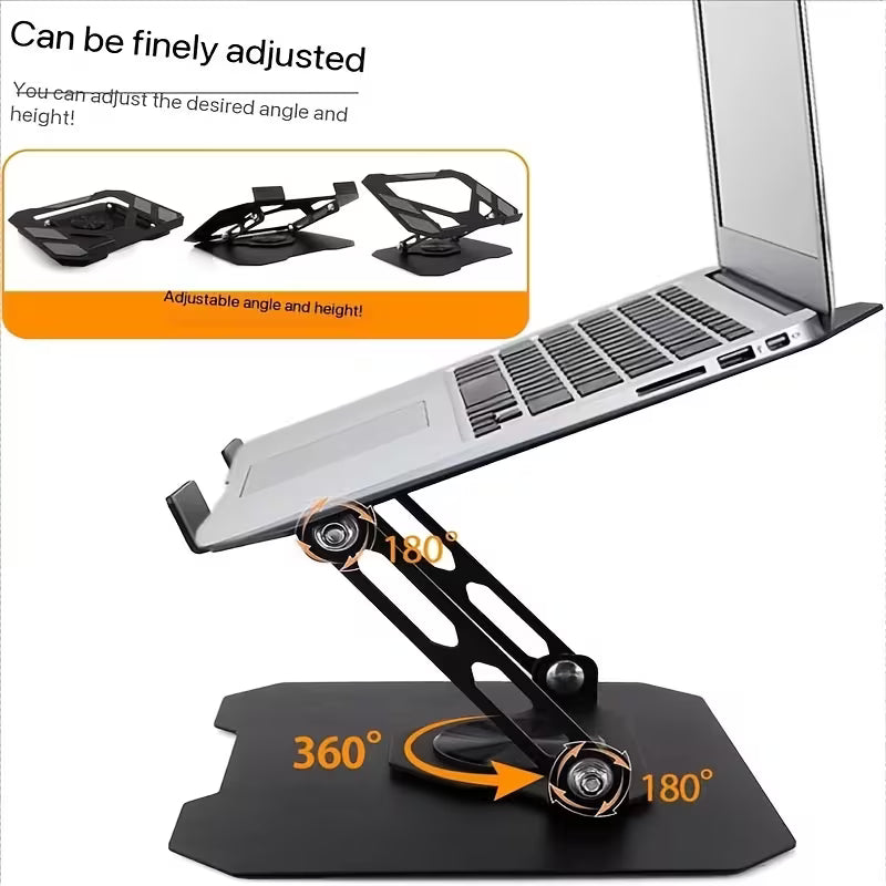 💻 Soporte Premium Giratorio 360° para Laptop | Aluminio Reforzado y Ajuste Ergonómico ✨
