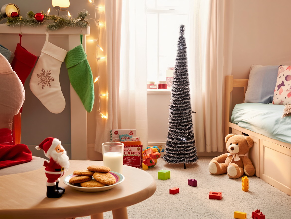 Árbol de Navidad Plegable con Luces LED Integradas