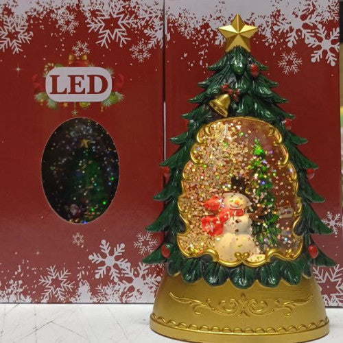 Árbol Globo de Nieve Navideño LED