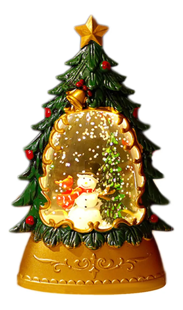 Árbol Globo de Nieve Navideño LED