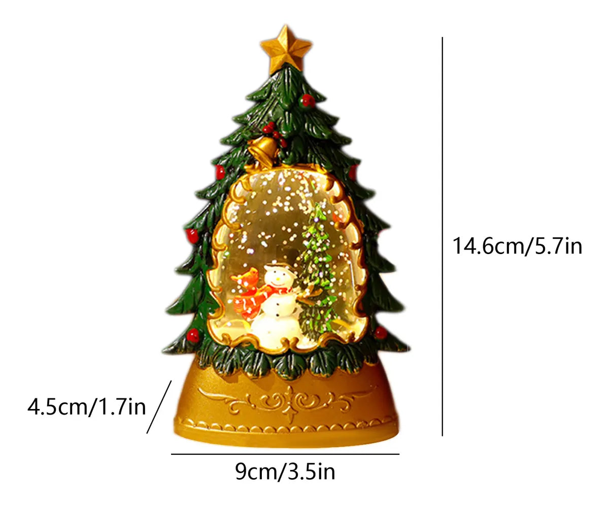 Árbol Globo de Nieve Navideño LED