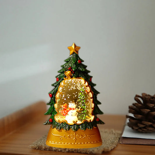 Árbol Globo de Nieve Navideño LED