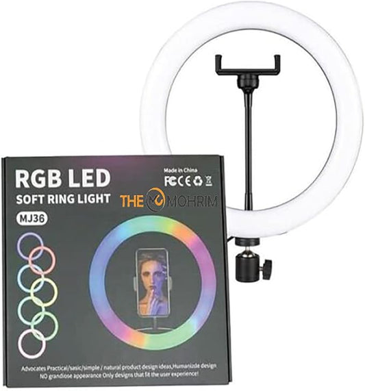 Aro de Luz LED RGB Soft Ring Light MJ36