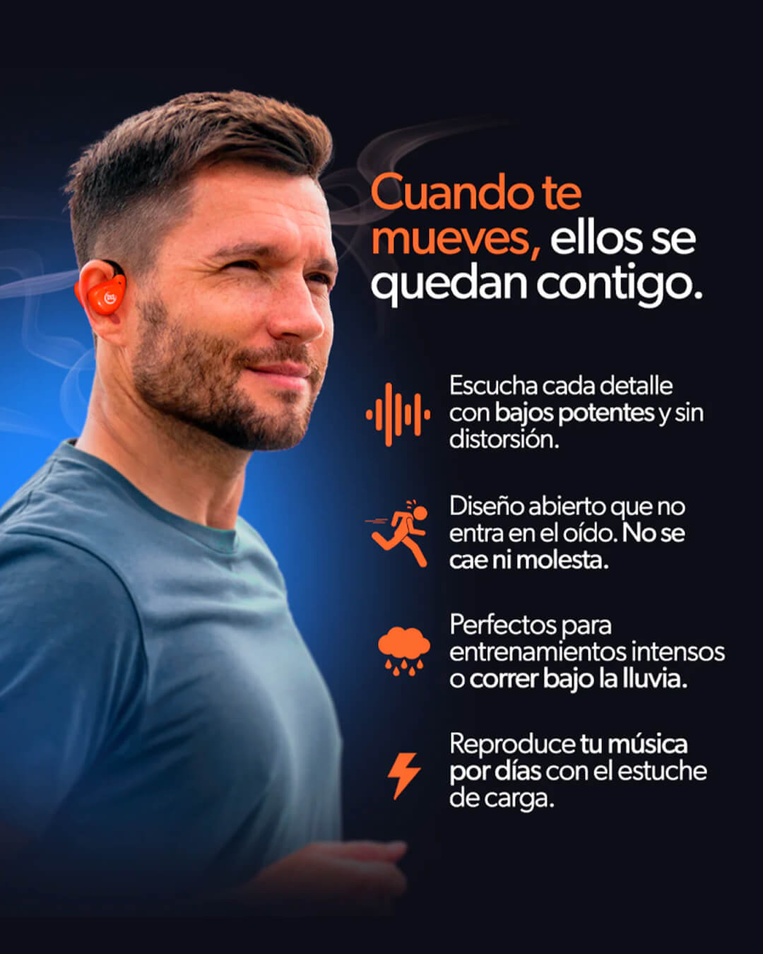 Audífonos Deportivos Abiertos SK-FR100