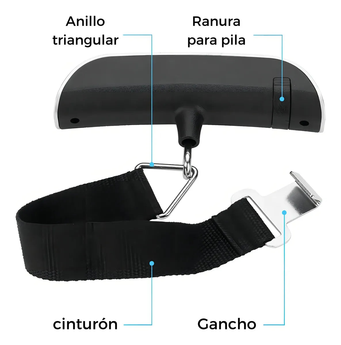 Báscula Digital Portátil para Equipaje