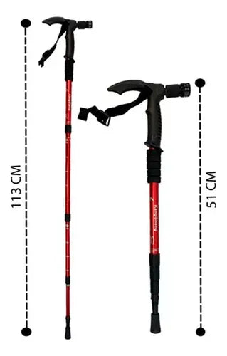 Baston Trekking con Linterna