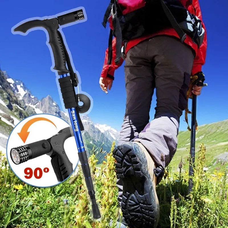 Baston Trekking con Linterna