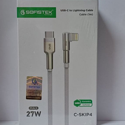 Cable de Carga Rápida USB-C a Lightning de 27W (1 Metro)