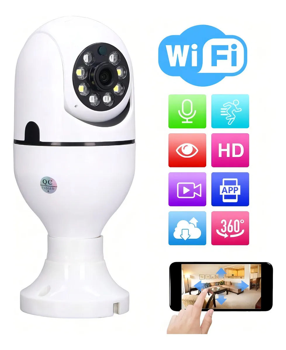 Camara Bombillo Inteligente de Seguridad