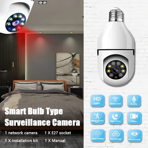 Camara Bombillo Inteligente de Seguridad