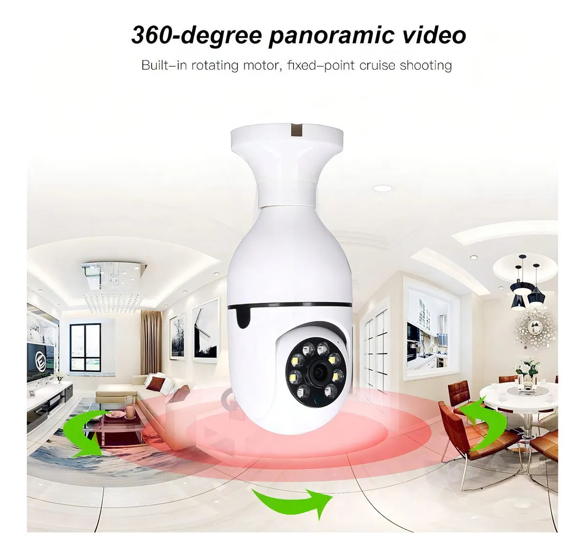 Camara Bombillo Inteligente de Seguridad