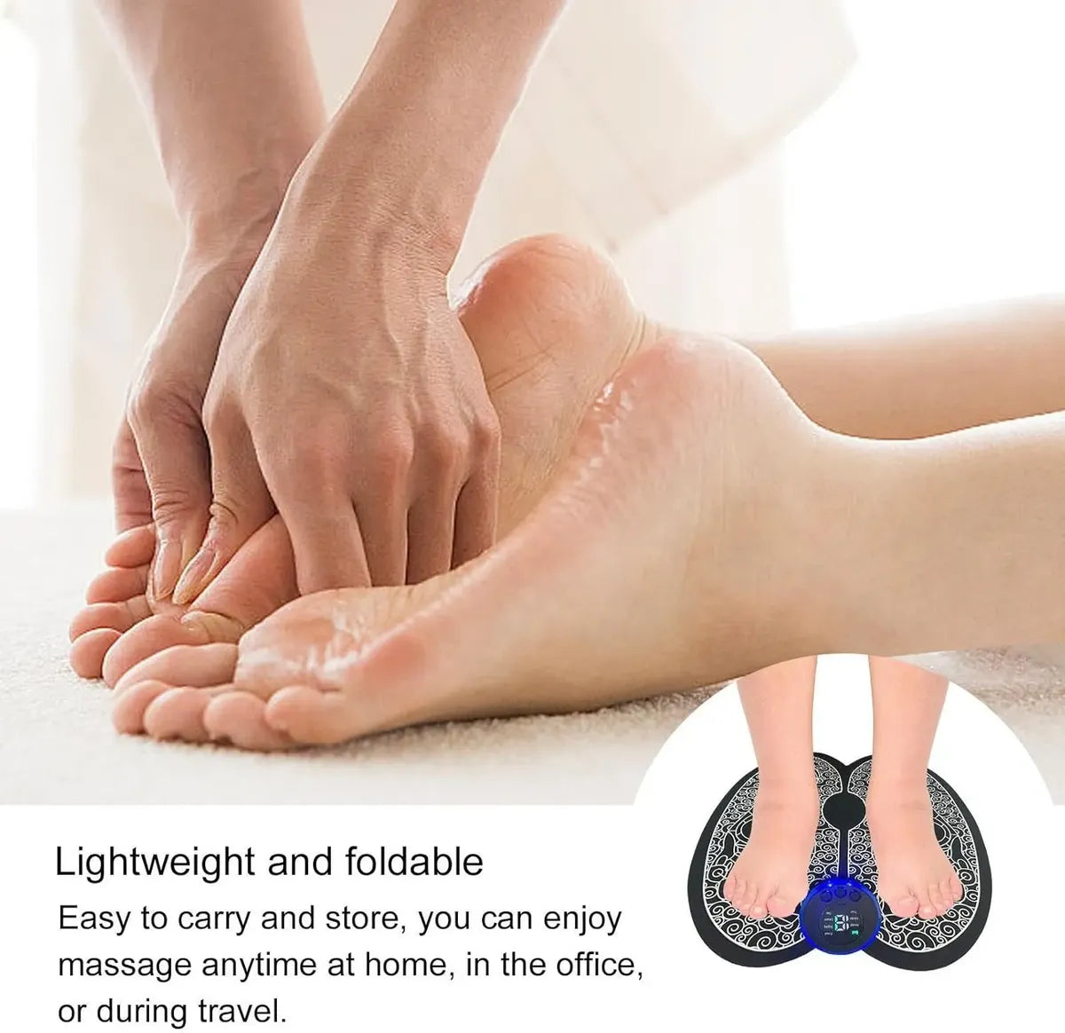 👣 Tapete Masajeador EMS: Electroestimulación y Bienestar para tus Pies 👣