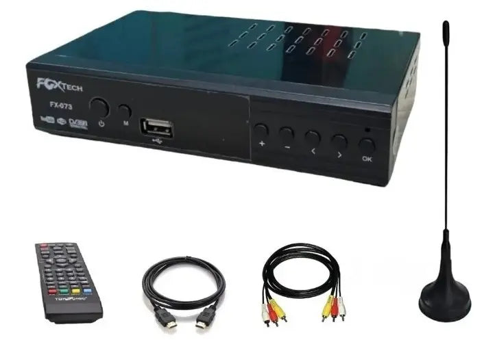 📺 Decodificador TDT Receptor de TV Digital Terrestre Full HD Foxtech FX-073 ✨