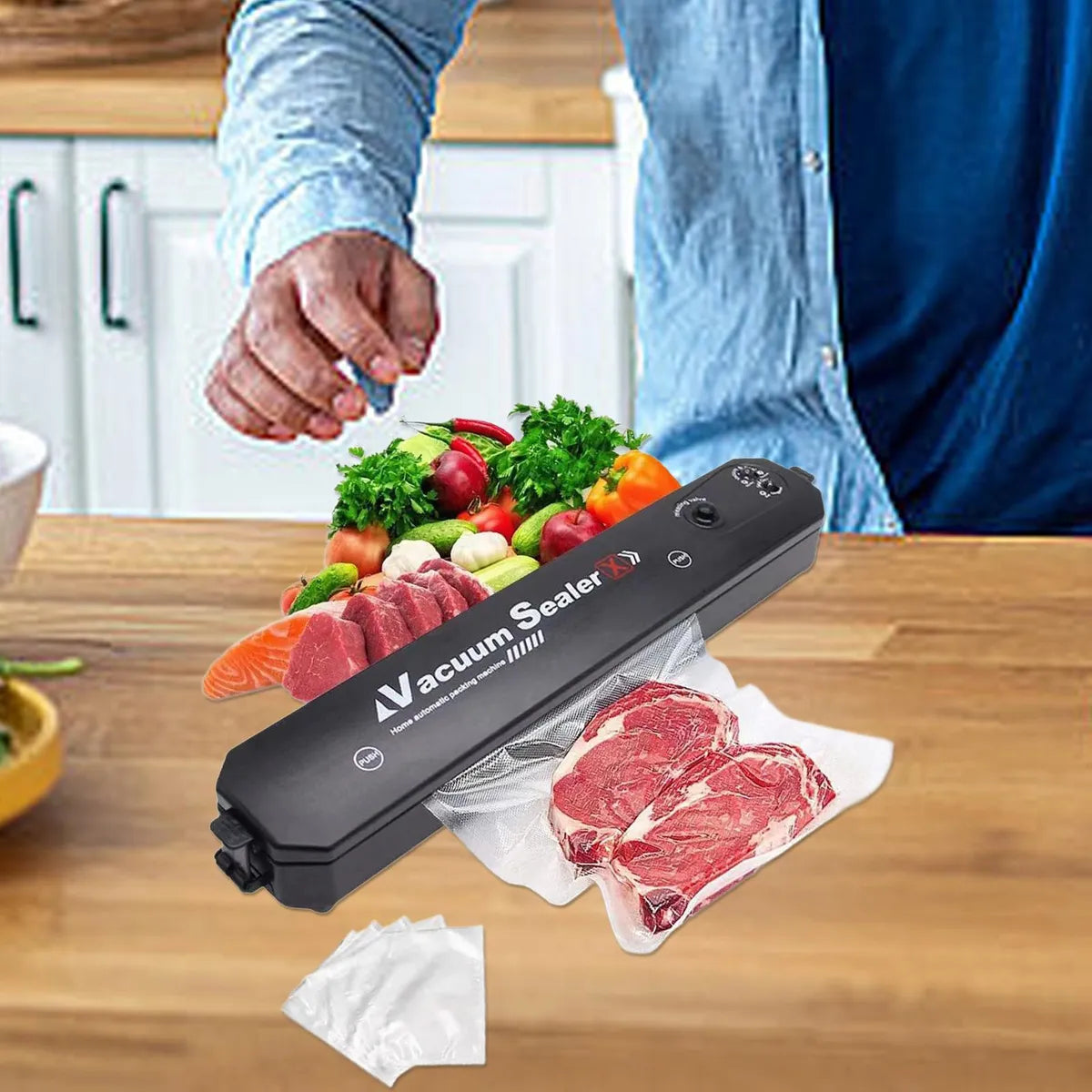🥗 Selladora al Vacío Automática | Conservación de Alimentos Pro 🥩