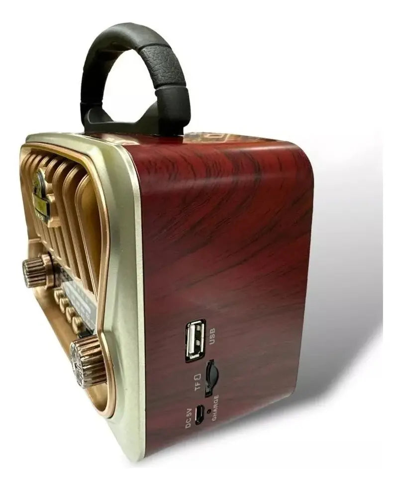 📻 Radio Vintage Portátil Recargable BeckPlay BP-RV110BT con Bluetooth, USB y TF Card ✨